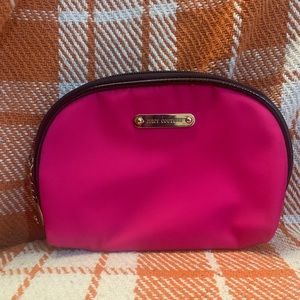Juicy Couture Pink round makeup pouch